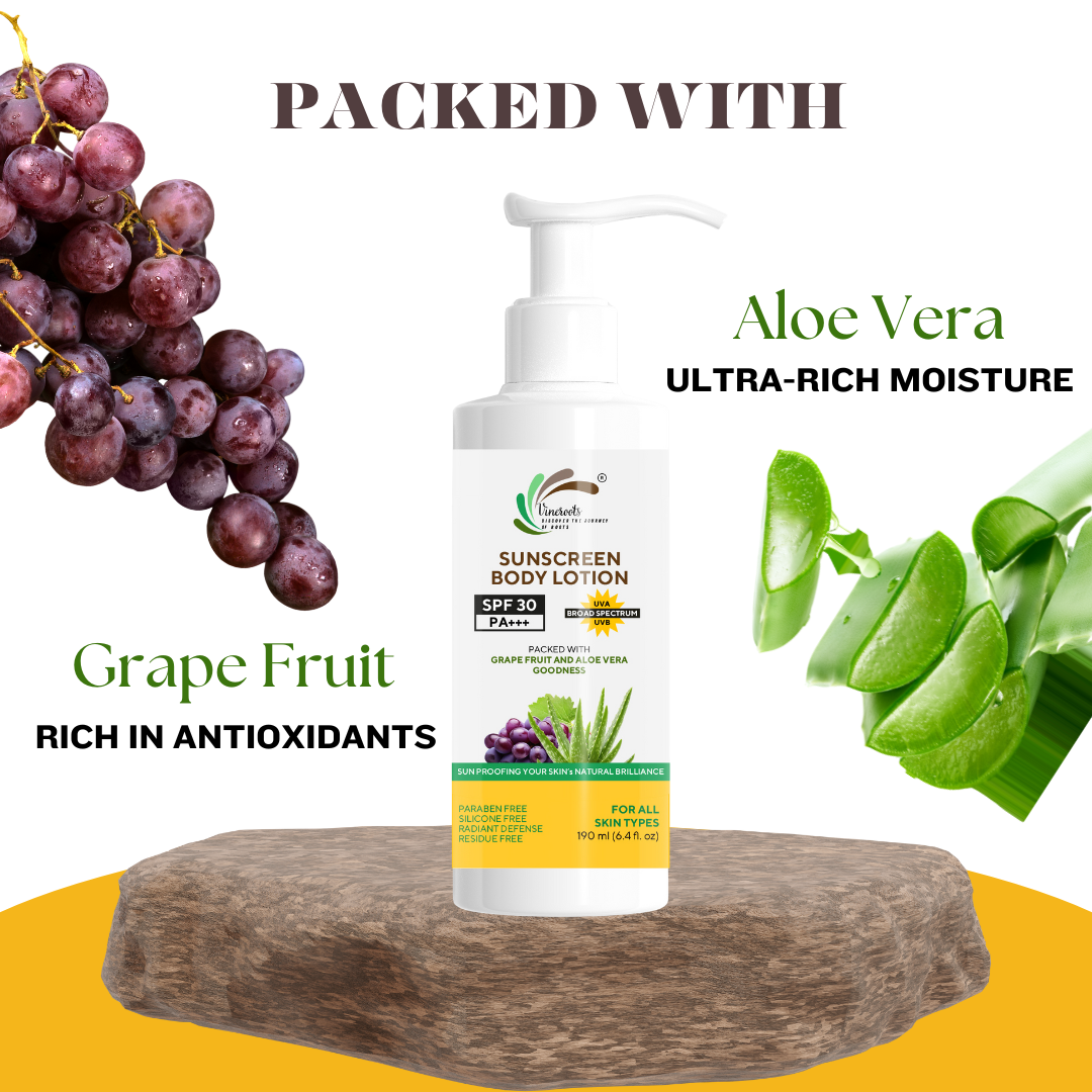 Enriched with Black Grapes and Aloevera Extracts