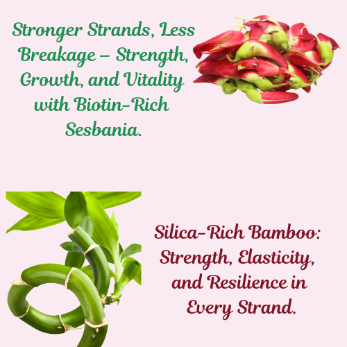 Enriched with Sesbania Grandiflora(Plant Biotin) and SIlica Rich Bamboo
