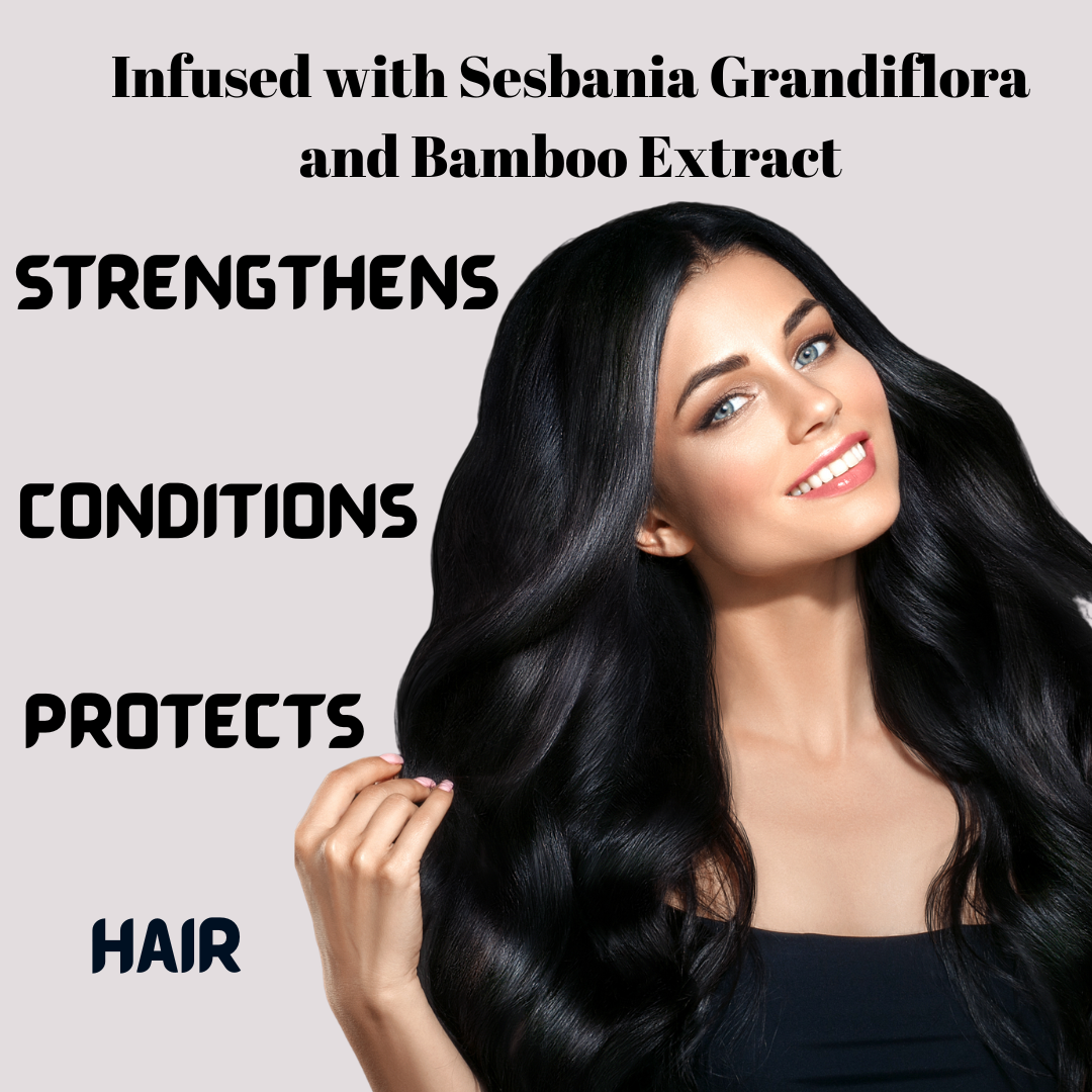 Strengthens, Conditions, Protects Hair