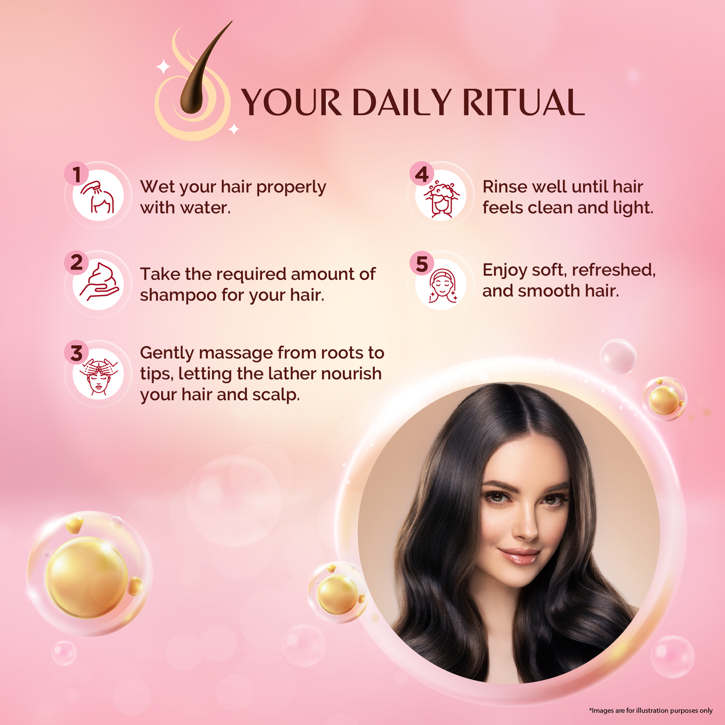 Vineroots Hibiscus, Basil & Tridax Shampoo | Sulfate & Paraben -Free | For Mild Dandruff Care, Stronger Roots & Healthy Scalp | 280ml | Get a Free Neem Comb