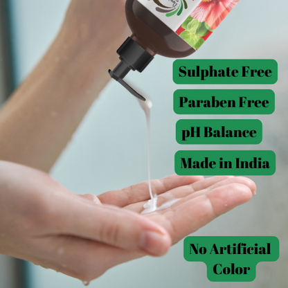 Vineroots Hibiscus, Basil & Tridax Hair Conditioner | Nourishing & Strengthening with Gentle Dandruff Care | Sulfate & Paraben-Free | For women & Men, All Hair Types | 200ml + Free Neem Comb