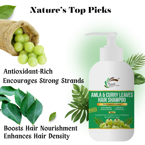 Infused with the goodness of Amla and Curry Leaves
