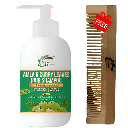 Vineroots Amla and Curry Leaves Hair Shampoo for Reduced Hair Thinning