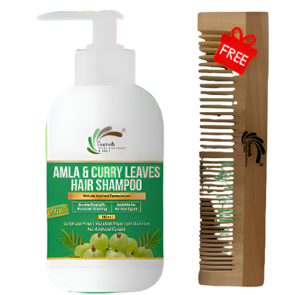 Vineroots Amla and Curry Leaves Hair Shampoo for Reduced Hair Thinning